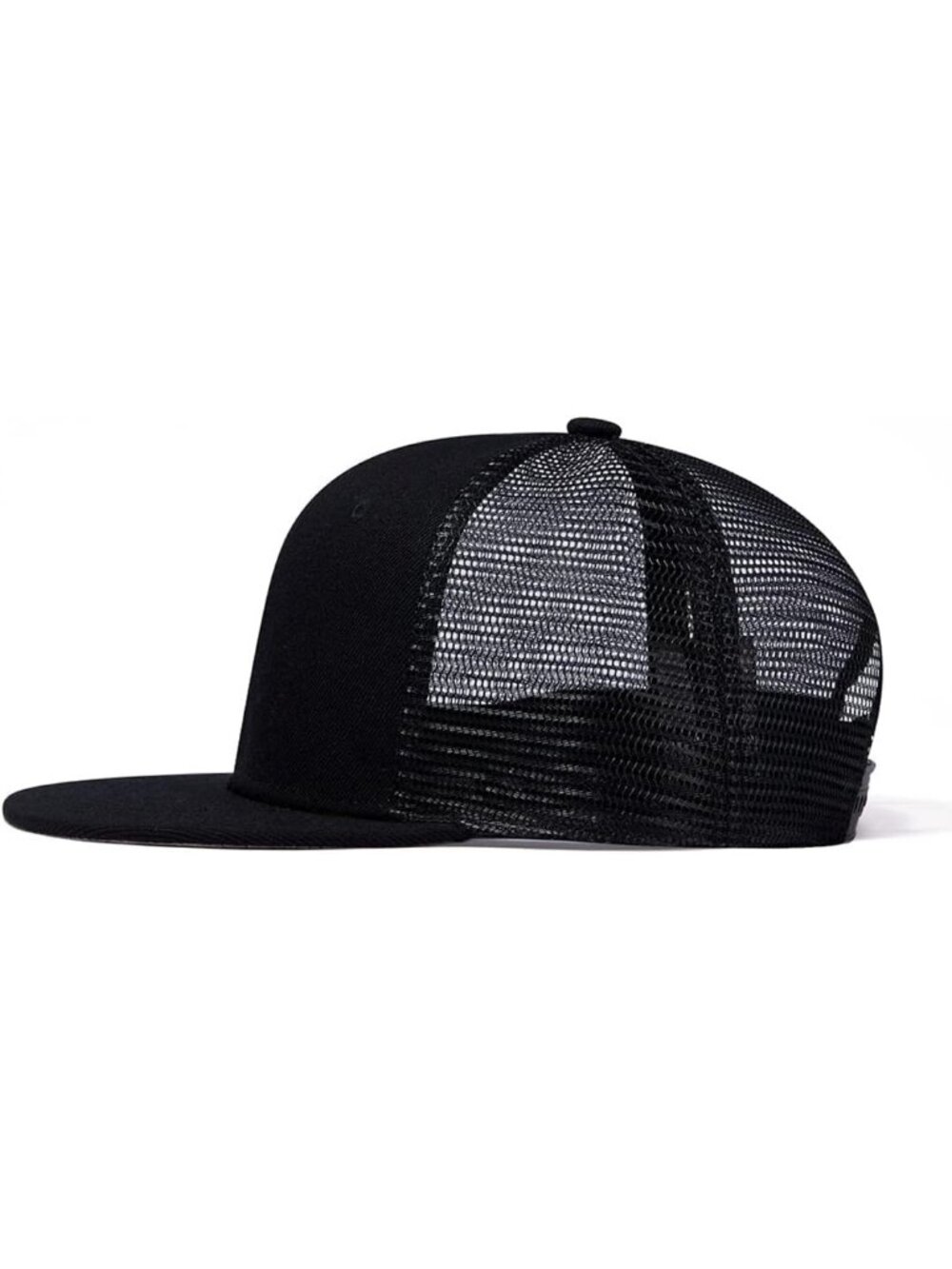 Unisex Black Snapback Hat Hip Hop Style Colorful Adjustable Baseball Cap - Picture 5 of 7
